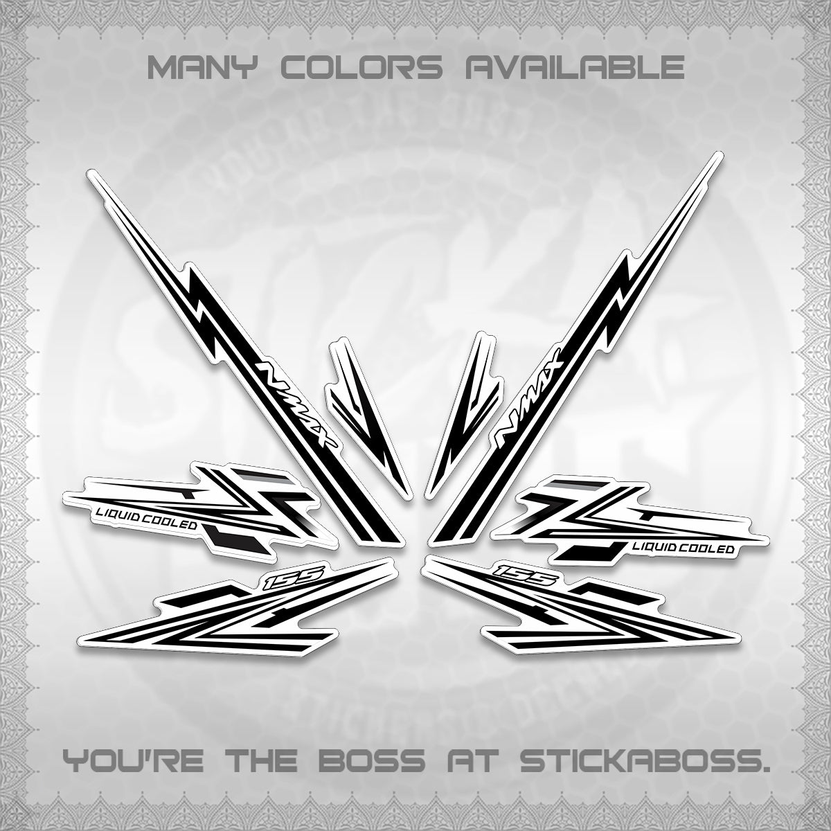 NMAX V2 INDO-MALAY DECALS (MI05 DESIGN) STICKER DECALS BY STICKABOSS (Copy)