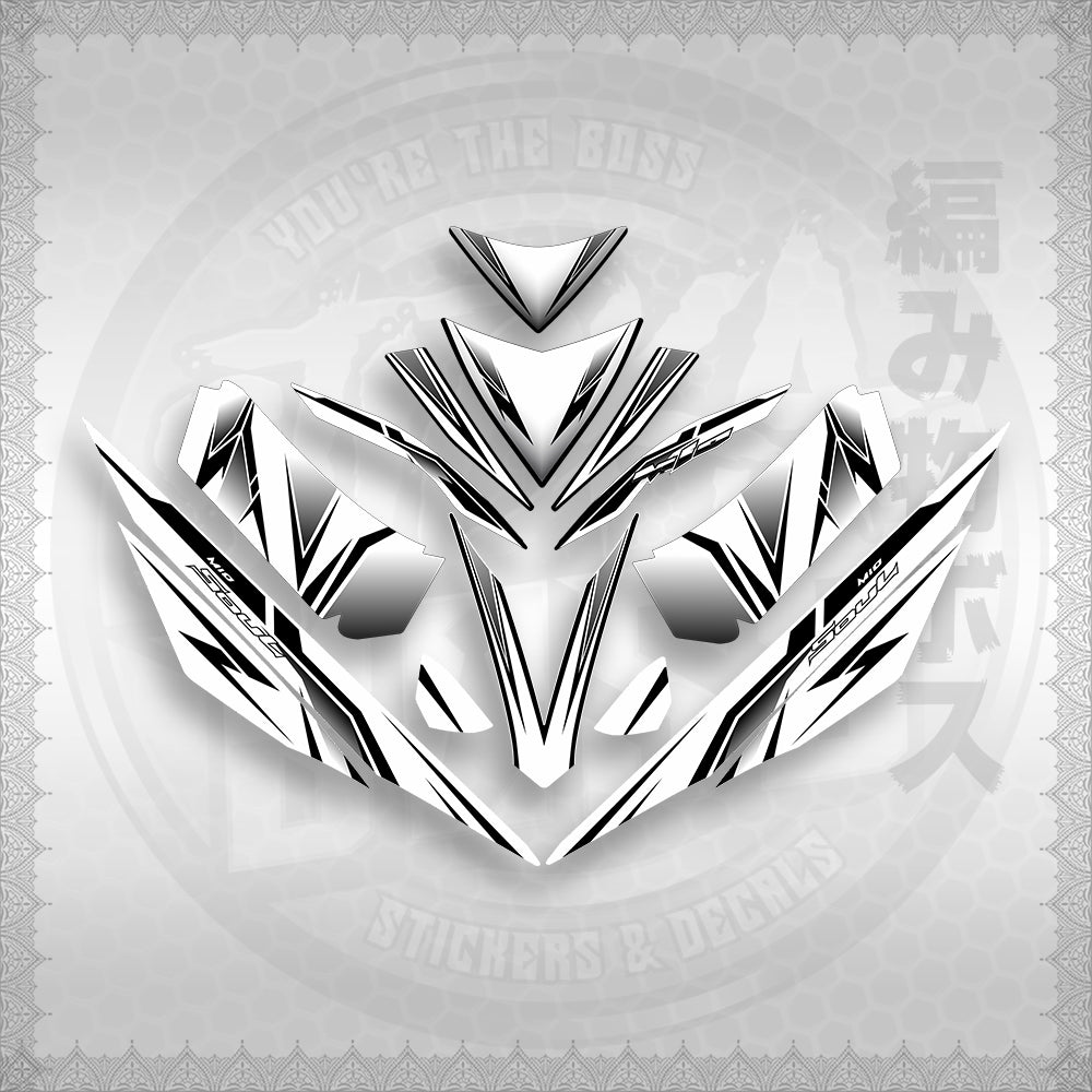 STICKER DECALS for MIO 4 (MIRGADEFOWH) By STICKABOSS (SOFIE LAMINATED WATERPROOF)