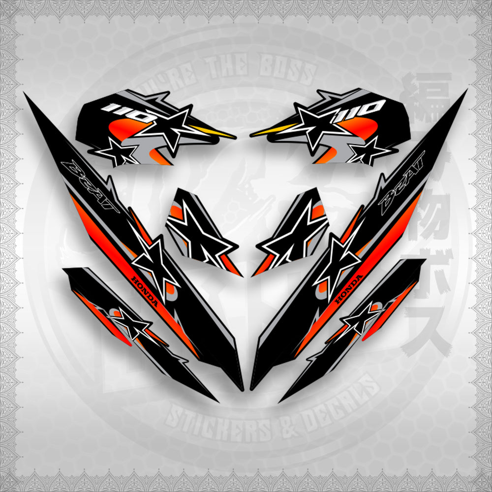 BEAT Fi V3 INDO CONCEPT ( TERBARU MOTIF ) STICKER DECALS By STICKABOSS