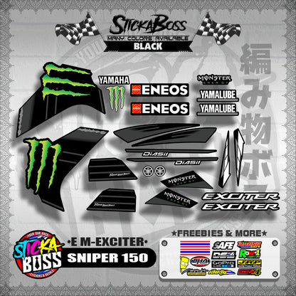 SNIPER 150 DECALS ( E M-EXCITER )【WITH FREEBIES】