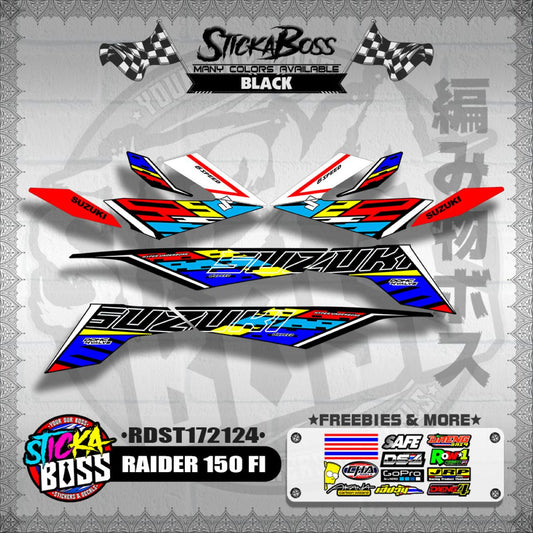 RAIDER 150 FI DECALS ( RDST172124 )【WITH FREEBIES】