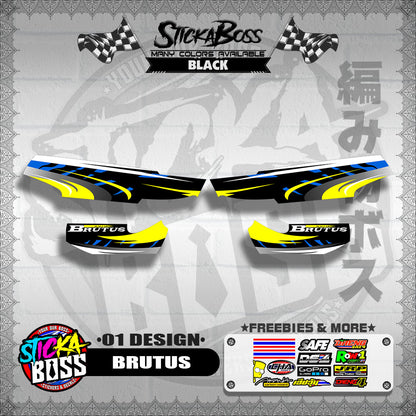 KAWASAKI BRUTUS STOCK DECALS ( 01 DESIGN )【WITH FREEBIES】