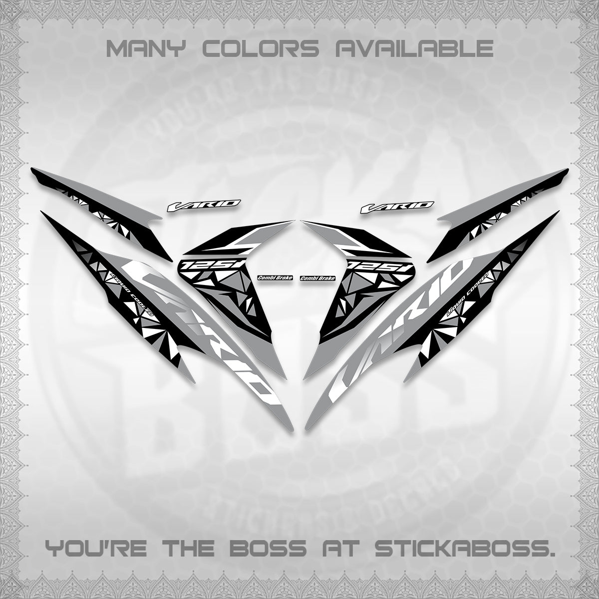CLICK 125 V2 VARIO DECALS (2018–2022 STYLE DESIGN) STICKER DECALS BY STICKABOSS