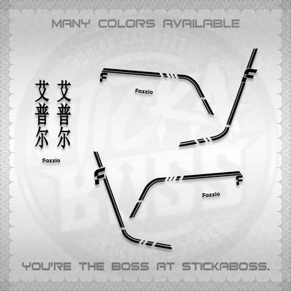FAZZIO DECALS (2026 JAPAN LINES) STICKER KITS BY STICKABOSS
