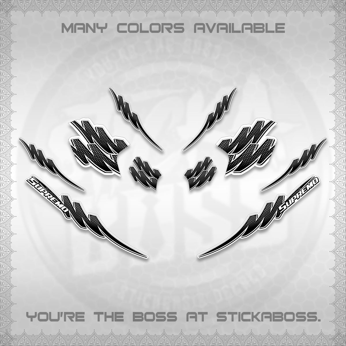 ADV 160 STRIPING FOR WHITE  (1 TONE PUTREA VIRDIAN)STICKER DECALS By STICKABOSS