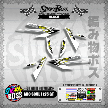 MIO SOUL I 125 GT DECALS ( FOR WHITE HOTWHEELS )【WITH FREEBIES】