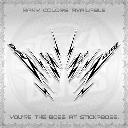 CLICK 125 V2 INDO FOR WHITE DECALS (2024 CL 00-A8 STYLE) STICKER KITS By STICKABOSS