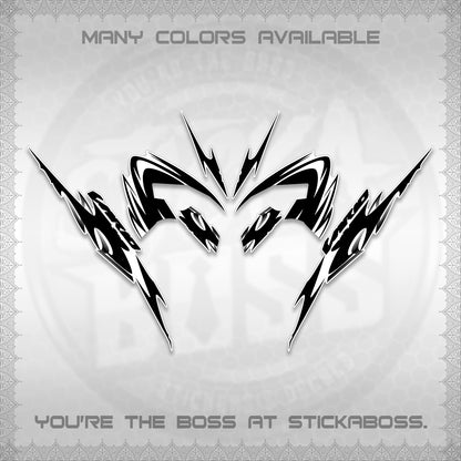 CLICK 125 V3 VARIO STRIPING FOR WHITE DECALS (2026 NEW LED DESIGN) STICKER KITS By STICKABOSS