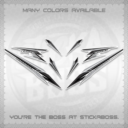 CLICK 160 VARIO FOR WHITE DECALS (2026 SHARP 00-A1 DESIGN)STICKER KITS By STICKABOSS
