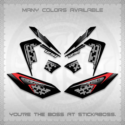 CLICK 125 V4 VIETNAM DECALS (2026 TERBARU MOTIF DESIGN) STICKER KITS BY STICKABOSS