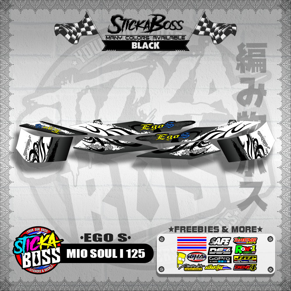MIO SOUL I 125 DECALS ( EGO S )【WITH FREEBIES】