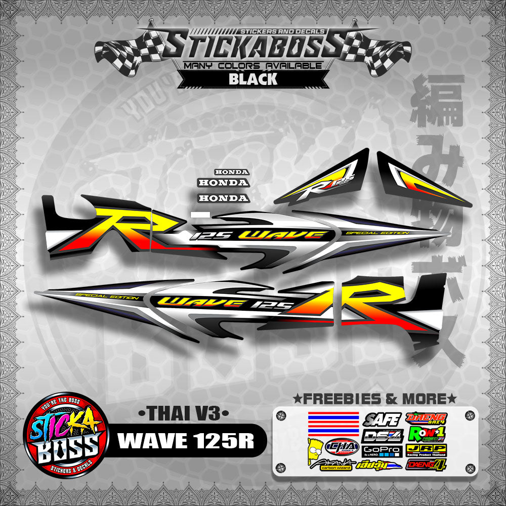 HONDA WAVE 125 R ( THAI V3 ) 【WITH FREEBIES】