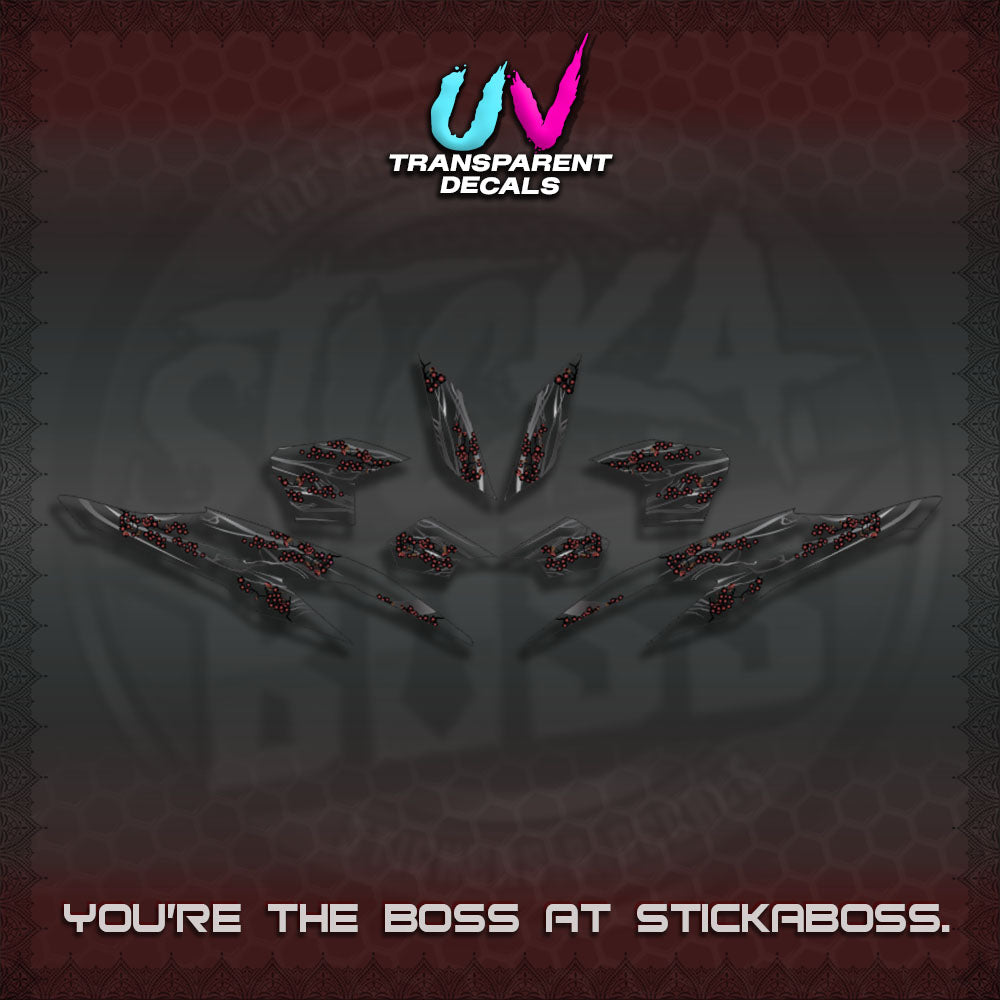 CLICK 125 V2 UV TRANSPARENT DECALS (2026 NEW SAKURA WIND)STICKER DECALS By STICKABOSS
