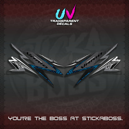 CLICK 125 V2  UV TRANSPARENT VARIO DECALS (2 TONE VIETNAM MOTIF 2026)STICKER DECALS By STICKABOSS