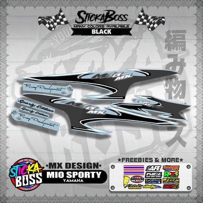 MIO SPORTY STOCK DECALS ( MX DESIGN )【WITH FREEBIES】
