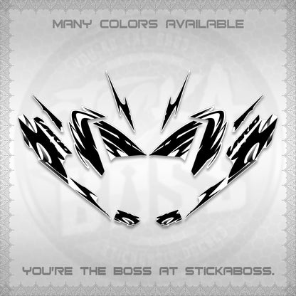 CLICK 125 V4 VARIO STRIPING FOR WHITE DECALS (2026 NEW LED DESIGN) STICKER DECALS By STICKABOSS