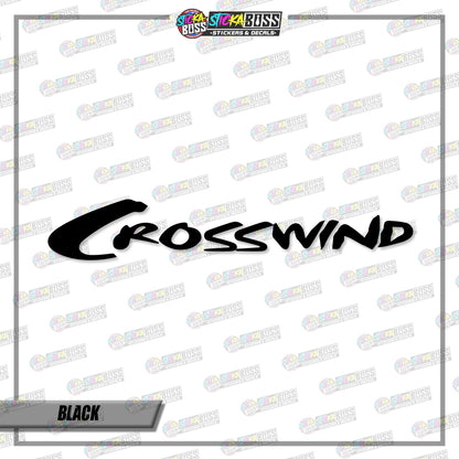 CROSSWIND (VINYL CUT-OUT STICKER DECALS )【Stickaboss】