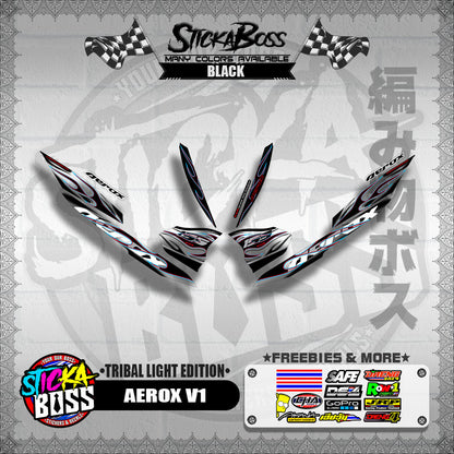 AEROX V1 DECALS ( TRIBAL LIGHT EDITION )【WITH FREEBIES】