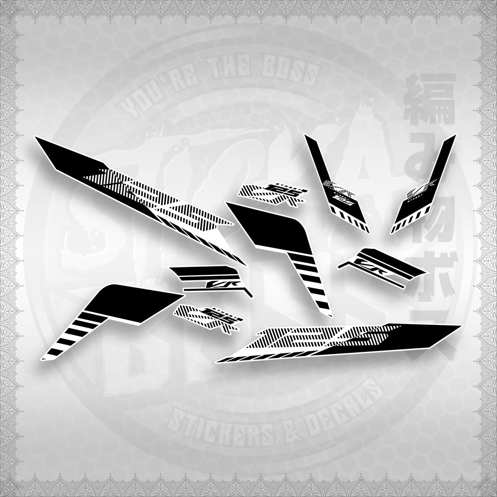 STICKER DECALS for CLICK 125 V3 (CV3VRSTDEFOWH) By STICKABOSS (SOFIE LAMINATED)