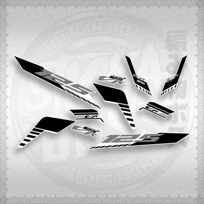 STICKER DECALS for CLICK 125 V3 (CV3VRSTDEFOWH) By STICKABOSS (SOFIE LAMINATED)