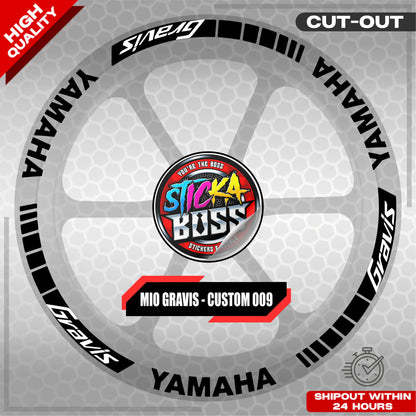 MIO GRAVIS MAG STICKER SET ( 2 MAGS ) - CUSTOM 009 | VINYL WATERPROOF CUT-OUT DECALS