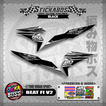 BEAT FI V2 STICKER DECALS ( 2 TONE URBAN SPORT )【WITH FREEBIES】