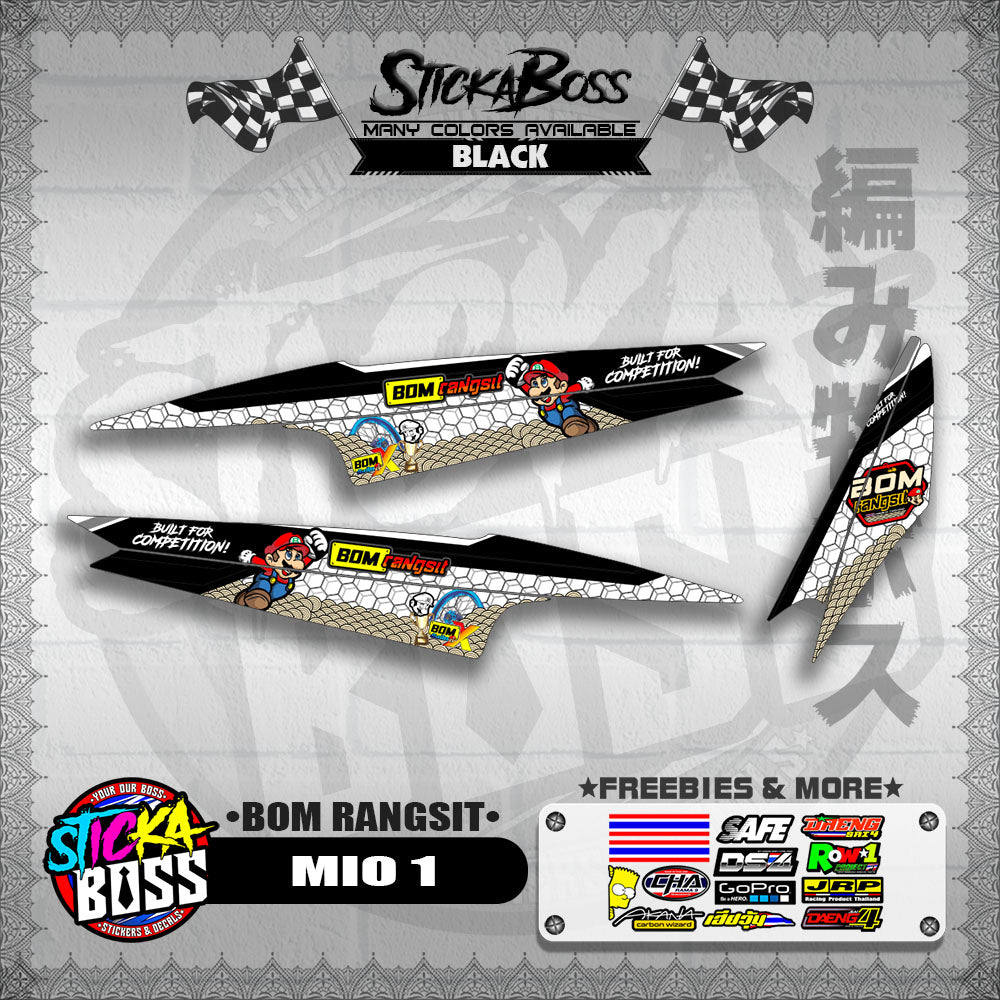 MIO 1 INDO DECALS ( BOM RANGSIT )【WITH FREEBIES】
