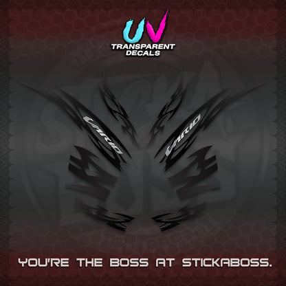 CLICK 125 V2 INDO STRIPING UV TRANSPARENT DECALS (2026 NUSANTARA MOTIF) STICKER DECALS By STICKABOSS