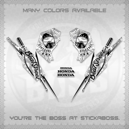 BEAT FI V2 FOR WHITE DECALS (2026 BEATSTREET DESIGN) STICKER KITS BY STICKABOSS