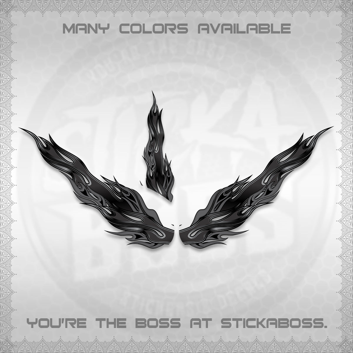 GIORNO 125 DECALS (2026 FIRE CUSTOM 003 DESIGN) STICKER DECALS BY STICKABOSS