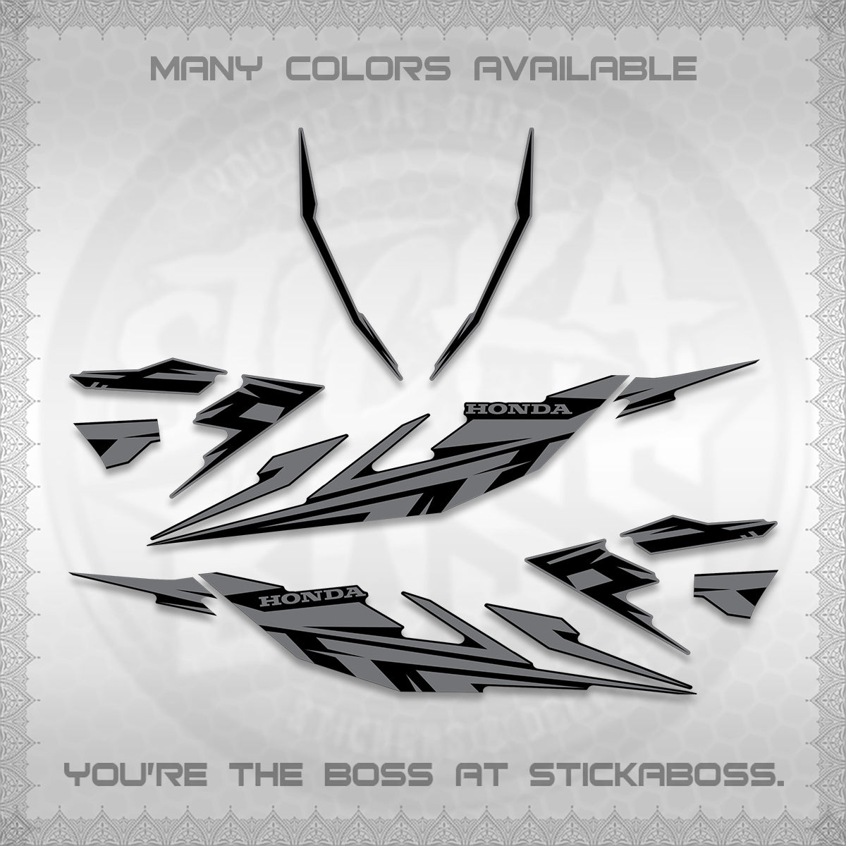 CLICK 125 V4 DECALS (2026 MINIMAL 001 DESIGN) STICKER DECALS By STICKABOSS