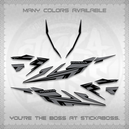 CLICK 125 V4 DECALS (2026 MINIMAL 001 DESIGN) STICKER DECALS By STICKABOSS
