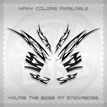 CLICK 125 V2 INDO STRIPING FOR WHITE DECALS (2026 NUSANTARA MOTIF) STICKER DECALS By STICKABOSS