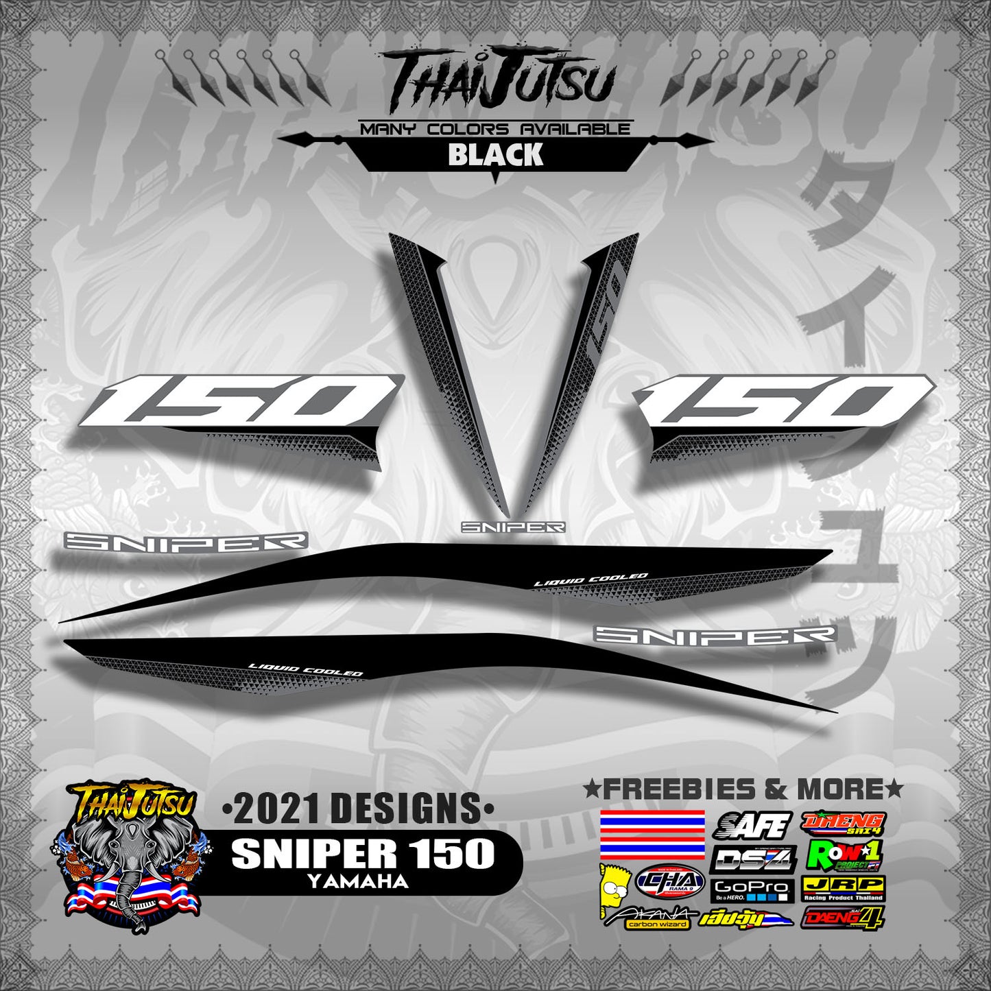 SNIPER 150 DECALS ( 2021 DESIGNS )【WITH FREEBIES】