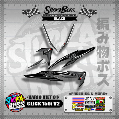 CLICK 150i V2 DECALS ( VARIO VIET 01 )【WITH FREEBIES】