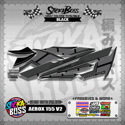 AEROX 155 V2 DECALS ( 1991 ENERGY INDUCTION SPECIAL EDITION )【WITH FREEBIES】