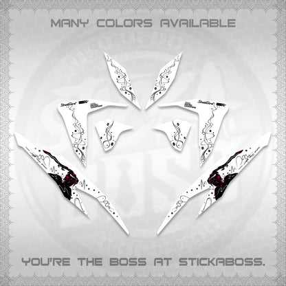 CLICK V2 FOR WHITE DECALS (2026 2F2F SWIRL DESIGN) STICKER KITS BY STICKABOSS