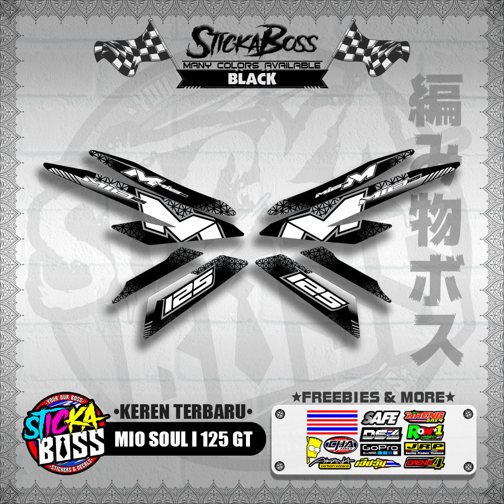 MIO SOUL I 125 GT DECALS ( KEREN TERBARU )【WITH FREEBIES】