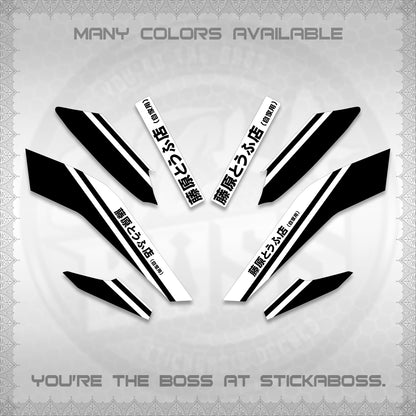 NMAX V2 FOR WHITE DECALS (TRUENO STYLE DESIGN) STICKER KITS By STICKABOSS