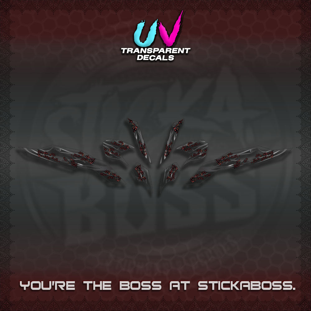 CLICK 125 V3 UV TRANSAPARENT DECALS (2026 SAKURA WIND DESIGN)STICKER DECALS By STICKABOSS