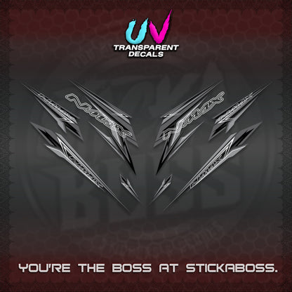 NMAX V2 UV TRANSPARENT DECALS (2024 NM 00-A1 STYLE) STICKER DECALS By STICKABOSS
