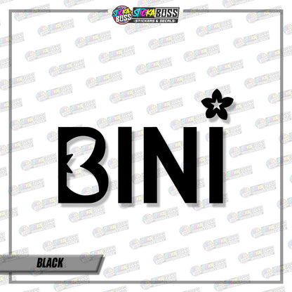 BINI LOGO DESIGN003 ( VINYL CUT-OUT STICKER DECALS )【Stickaboss】