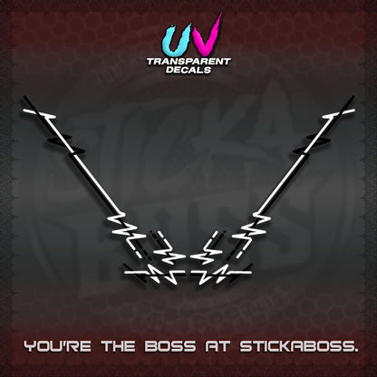 HONDA GIONO UV TRANSPARENT DECALS (PINSTRIPING DESIGN)STICKER DECALS By STICKABOSS