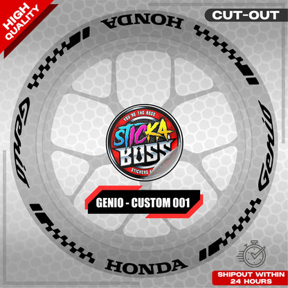 GENIO MAG STICKER SET ( 2 MAGS ) - CUSTOM 001 | VINYL WATERPROOF CUT-OUT DECALS
