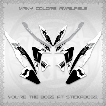 CLICK V2 FOR WHITE DECALS (SCOTTxHRC DESIGN) STICKER KITS By STICKABOSS