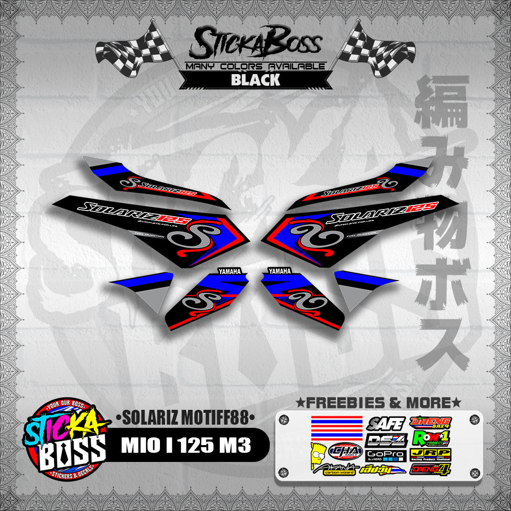MIO I 125 M3 DECALS ( SOLARIZ MOTIFF88 )【WITH FREEBIES】