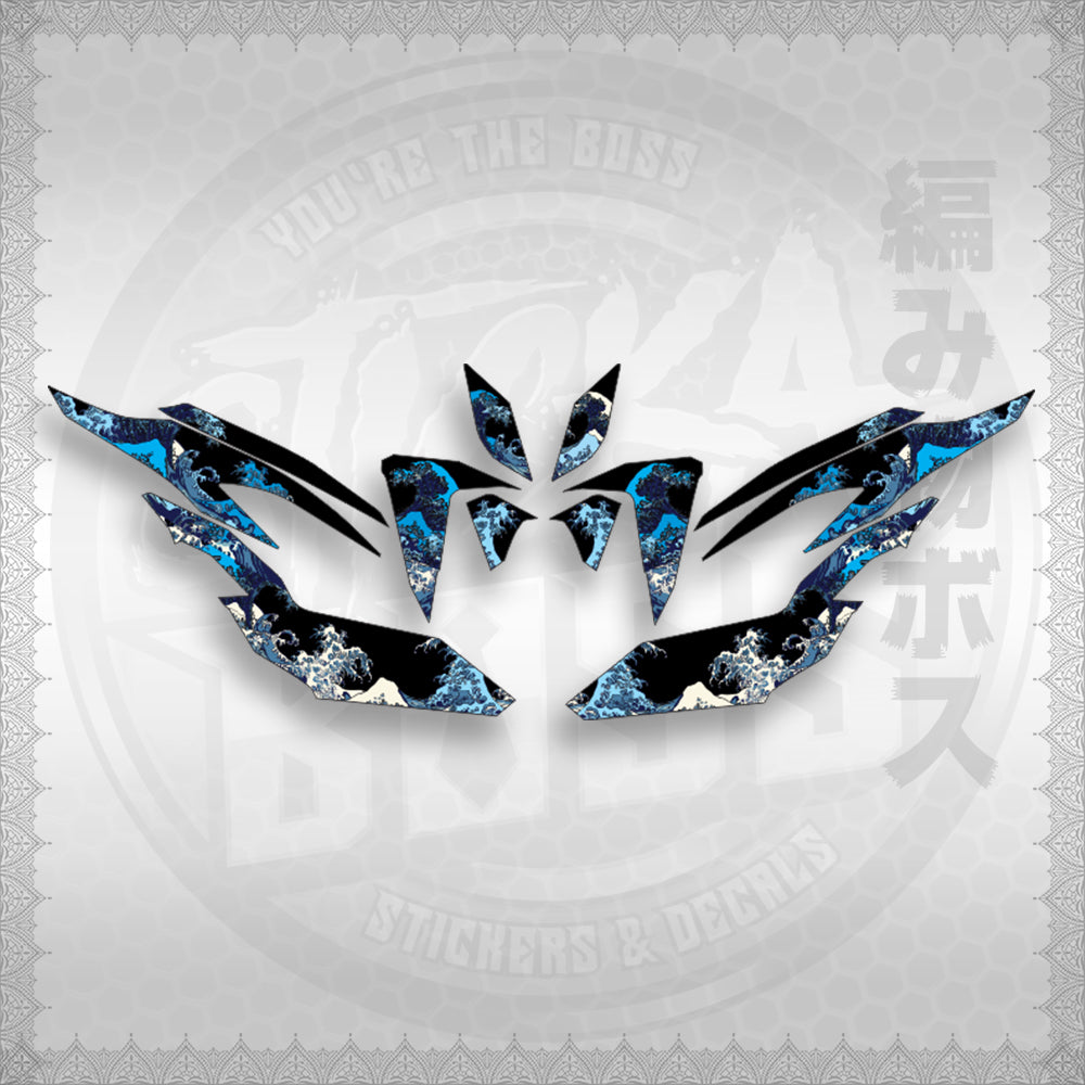 CLICK V2 INDO CONCEPT ( KANAGAWA GREAT WAVE ) STICKER DECALS By STICKABOSS