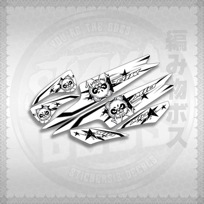 STICKER DECALS for MIO SPORTY / SMILE (MSPSPAST) By STICKABOSS (SOFIE LAMINATED WATERPROOF)