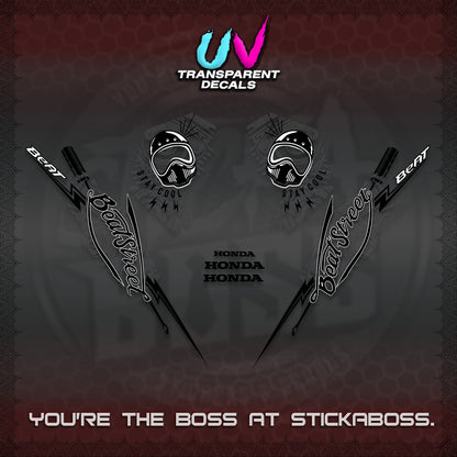 BEAT FI V2 UV TRANSPARENT DECALS (2026 BEATSTREET DESIGN) STICKER KITS BY STICKABOSS