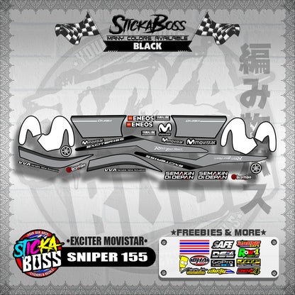 SNIPER 155 DECALS ( EXCITER MOVISTAR )【WITH FREEBIES】